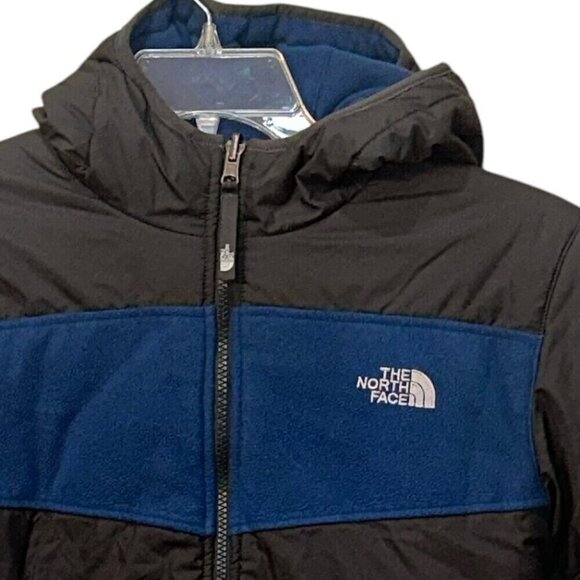 The North Face Reversible Puffer Fleece Full Zip Winter Jacket Large 14/16 - Picture 2 of 12